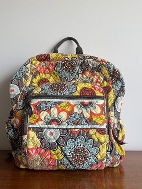 Vera Bradley Midnight Roses Quilted Cotton Backpack Floral Butterfly Black Bag Vera Bradley | Bags | Vera Bradley Midnight Roses Quilted  main image 2